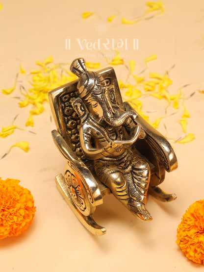 BRASS CHAIR GANESHA