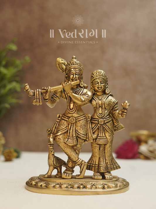 Brass Radha Krishna