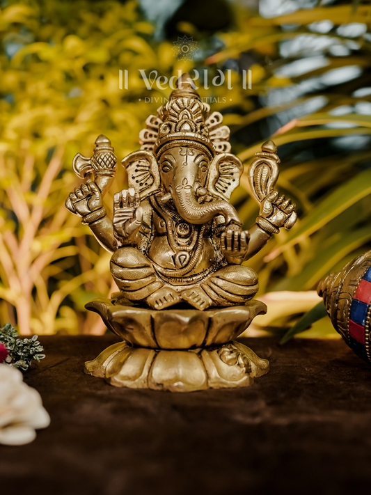 Brass Tarun Ganesha