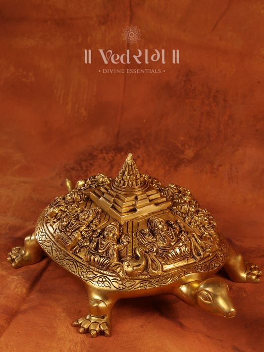 Brass Meru Ashtlakshmi Tortoise