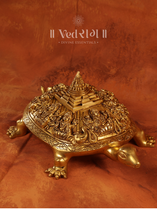 Brass Meru Ashtlakshmi Tortoise